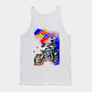 Africa Twin Rider blue Tank Top